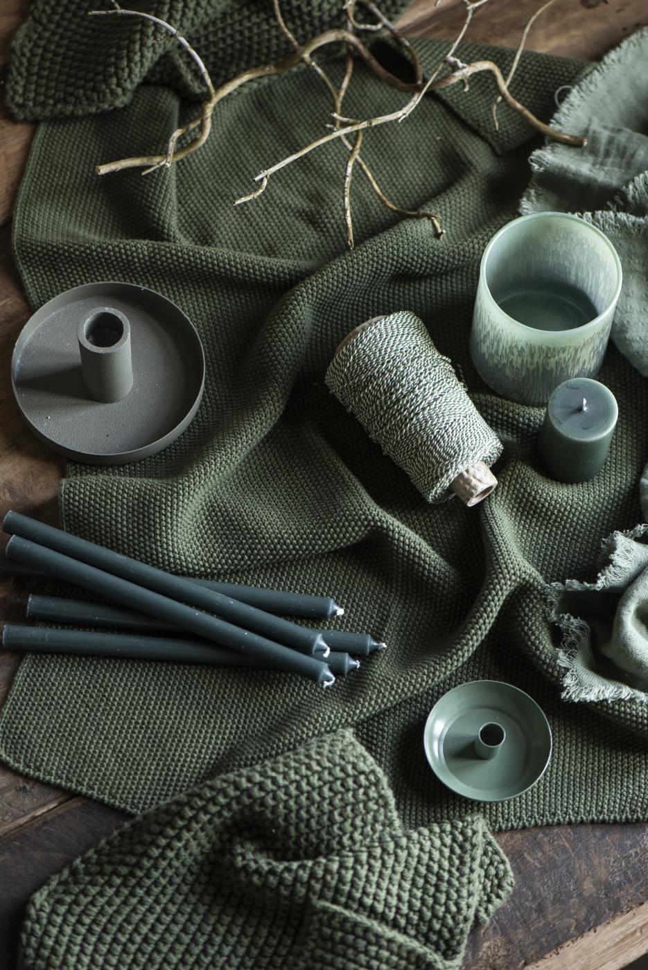 IB Laursen Garn grün/weiss 350 m - Geschenkband