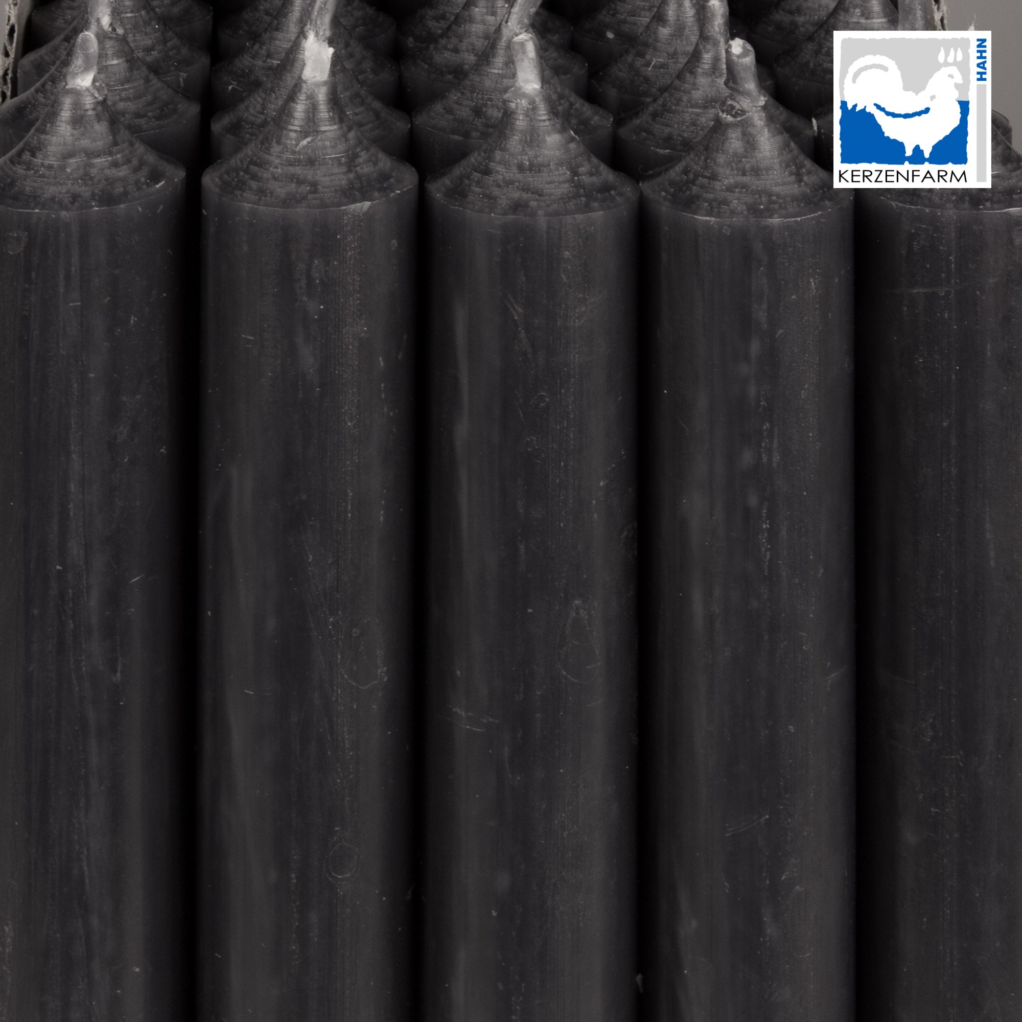 Stabkerze/ Tischkerze H: 25 cm x 2,2 cm - anthrazit