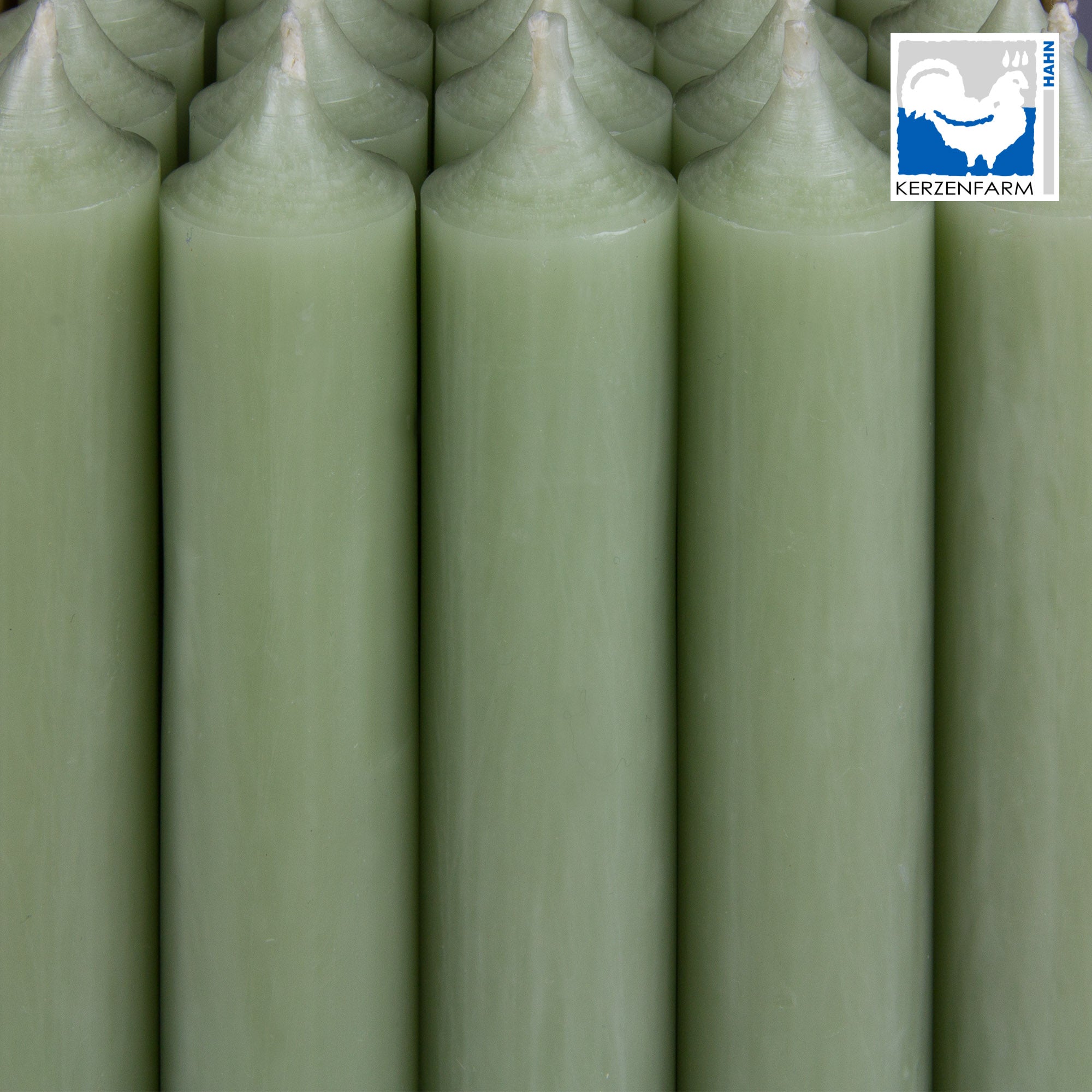 Stabkerze/ kurze Stabkerze salbei - H: 10 x 2,2 cm