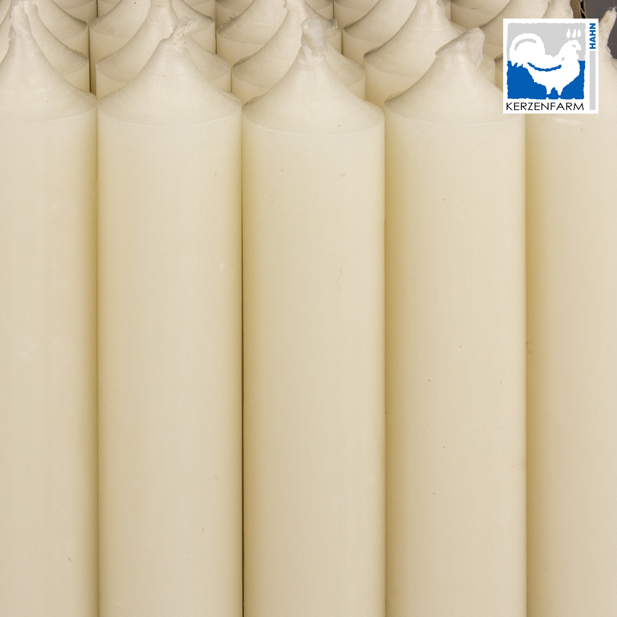 Stabkerze/ kurze Stabkerze elfenbein - H: 10 cm x 2,2 cm