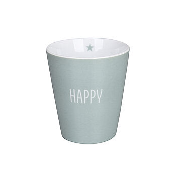 TASSE/ BECHER HAPPY MUG - HAPPY DUSTY GREEN