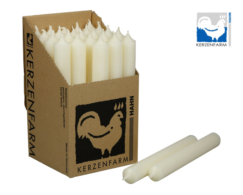 Stabkerze/ Tischkerze H: 18 cm x 2,2 cm - elfenbein