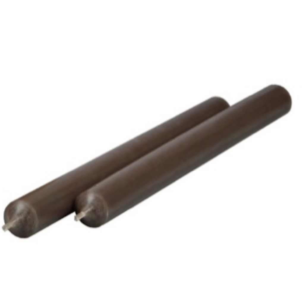 Stabkerze/ Tischkerze H: 25 cm x 2,2 cm - schlamm