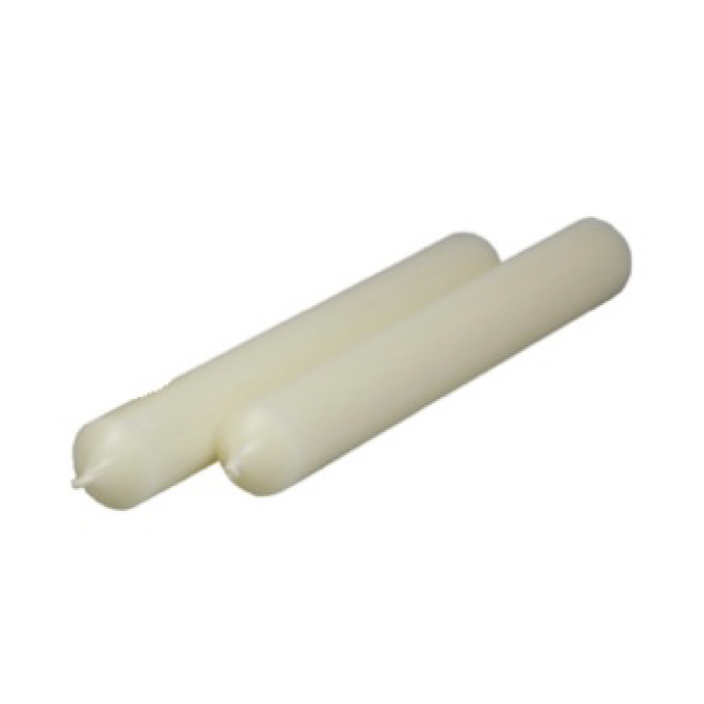 Stabkerze/ Tischkerze H: 18 cm x 2,2 cm - elfenbein