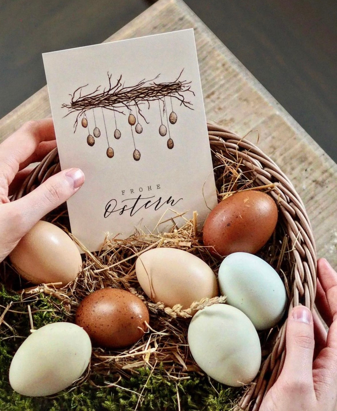 Postkarte "EIERKRANZ" A6