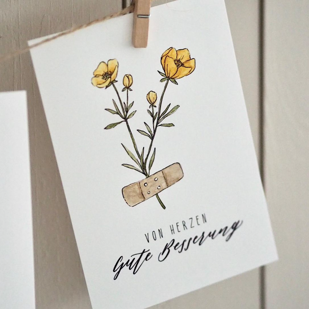 Postkarte "GUTE BESSERUNG" A6