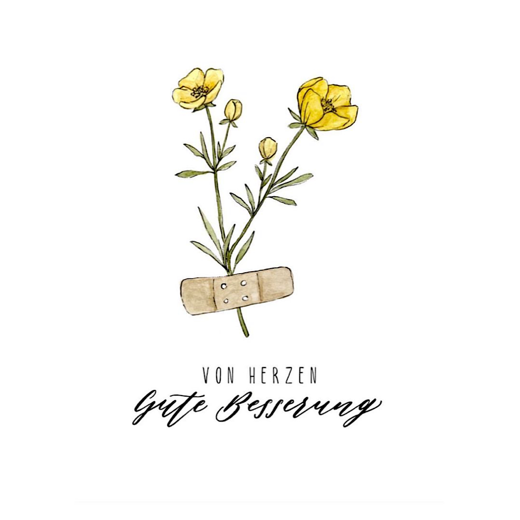 Postkarte "GUTE BESSERUNG" A6