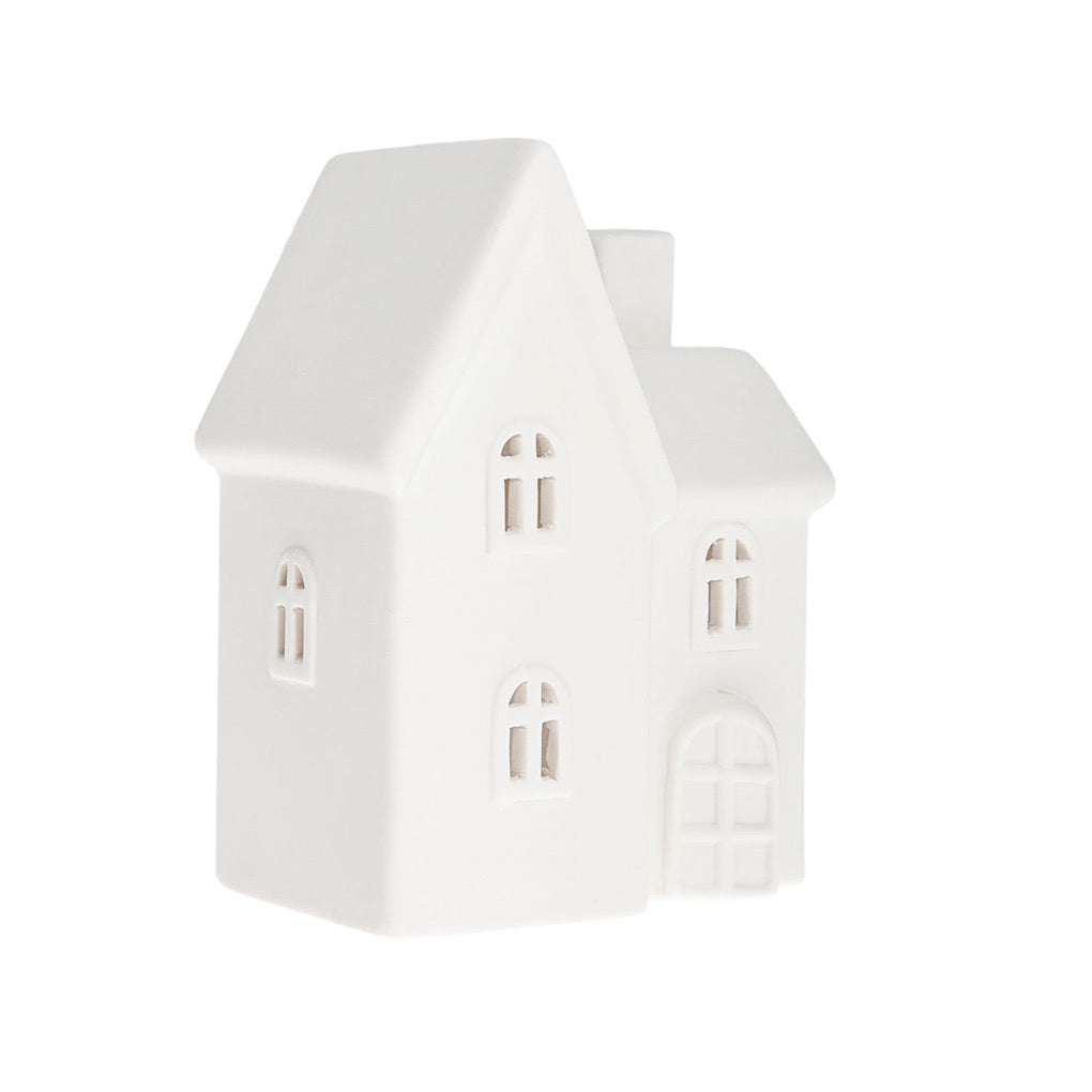 BYN NR. 11, Lichthaus/ Häuschen aus Keramik - white