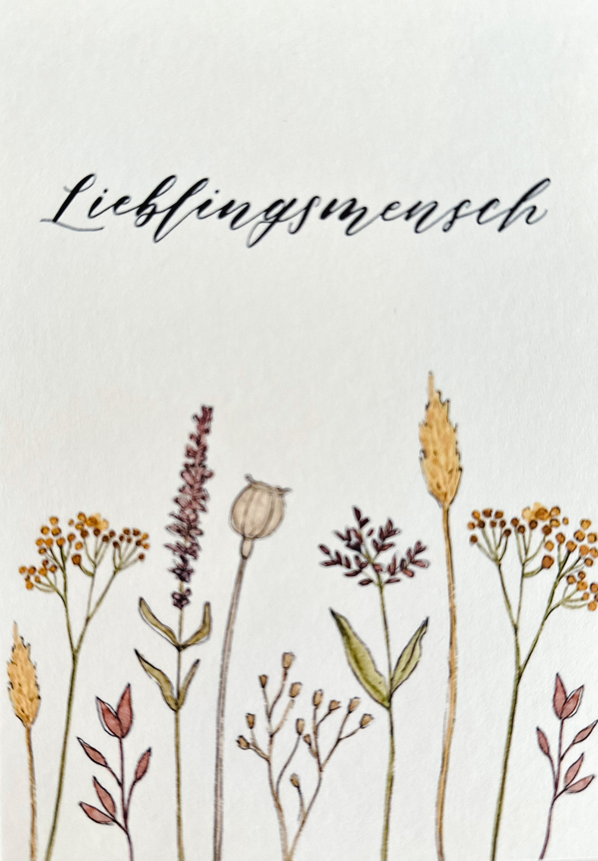 Postkarte "LIEBLINGSMENSCH" A6
