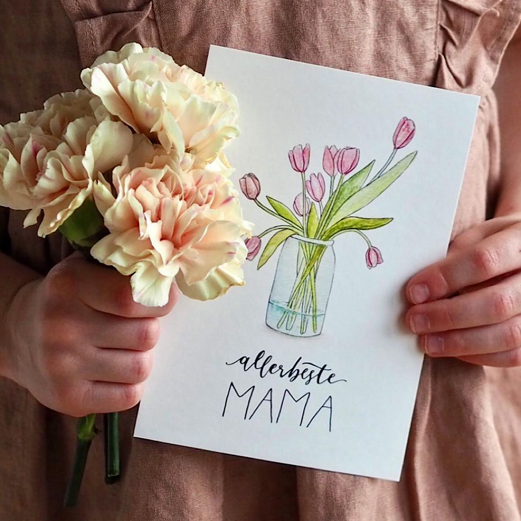 Postkarte "ALLERBESTE MAMA" A6