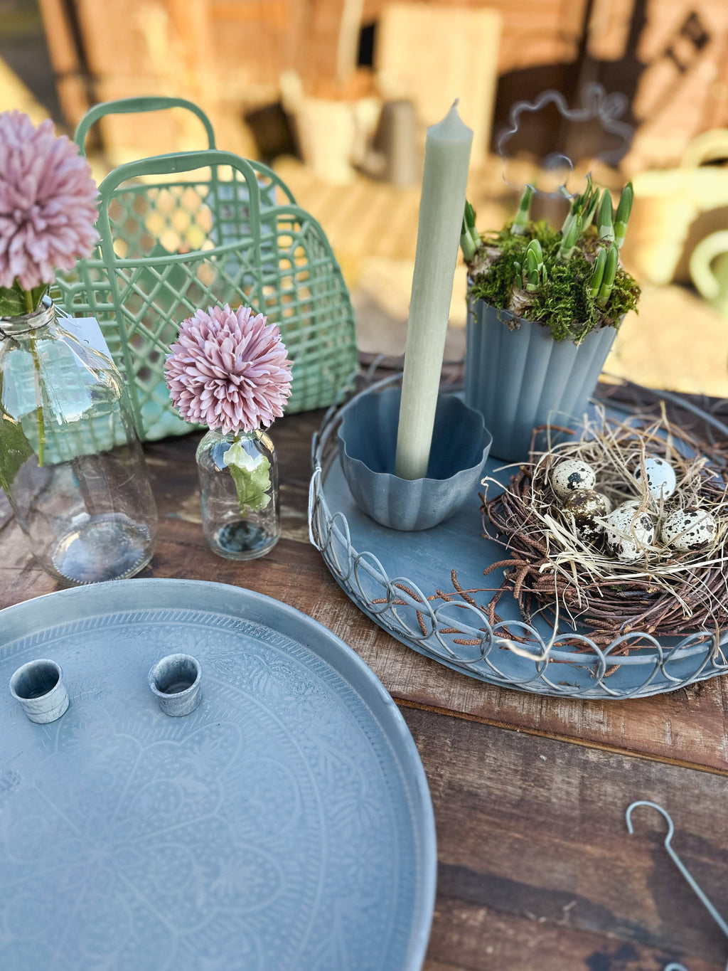 Flasche/ Glasflasche mit Drahtäufhänger - 500 ml