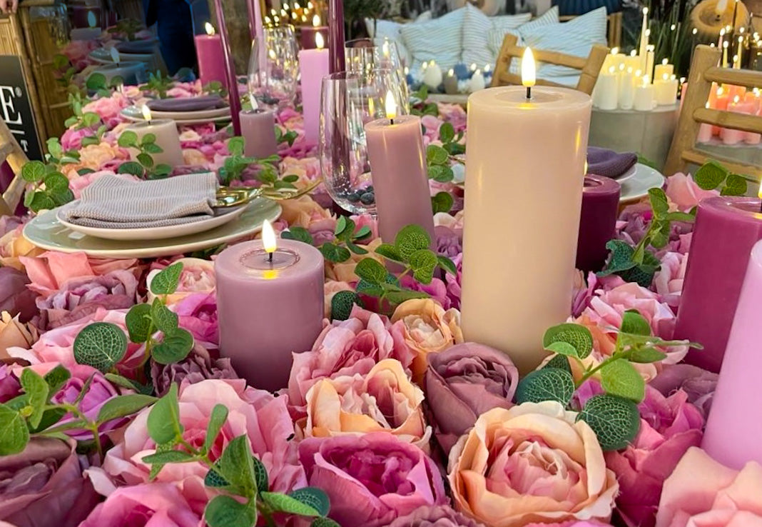 LED Teelicht Rose Deluxe Homeart - 2er Set